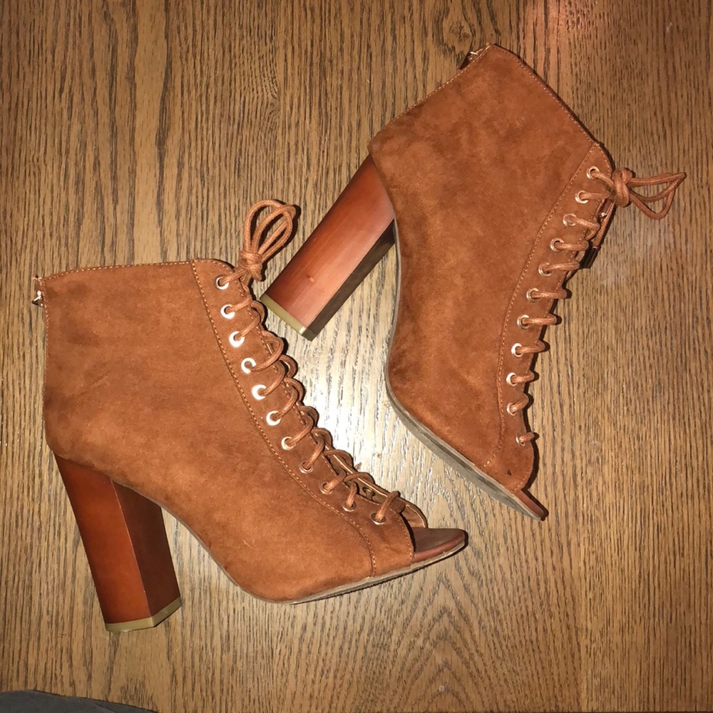 Brown booties